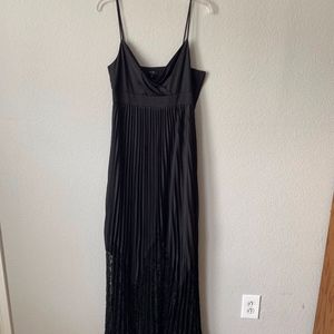 BCBG Black Formal Dress with Lace Bottom